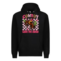 Black cowboy take me away Premium Hoodie - LillyAllenDesigns