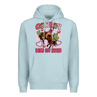 Blue Mist cowboy take me away Premium Hoodie - LillyAllenDesigns