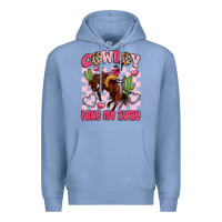 Colony Blue cowboy take me away Premium Hoodie - LillyAllenDesigns