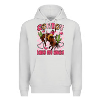 Dove Grey cowboy take me away Premium Hoodie - LillyAllenDesigns
