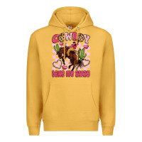 Mustard cowboy take me away Premium Hoodie - LillyAllenDesigns
