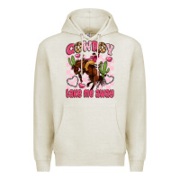 Oatmeal Heather cowboy take me away Premium Hoodie - LillyAllenDesigns