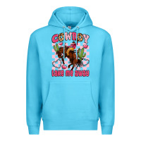Ocean Blue cowboy take me away Premium Hoodie - LillyAllenDesigns