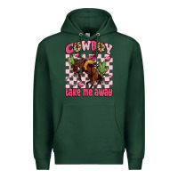 Sports Green cowboy take me away Premium Hoodie - LillyAllenDesigns