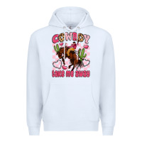 White cowboy take me away Premium Hoodie - LillyAllenDesigns