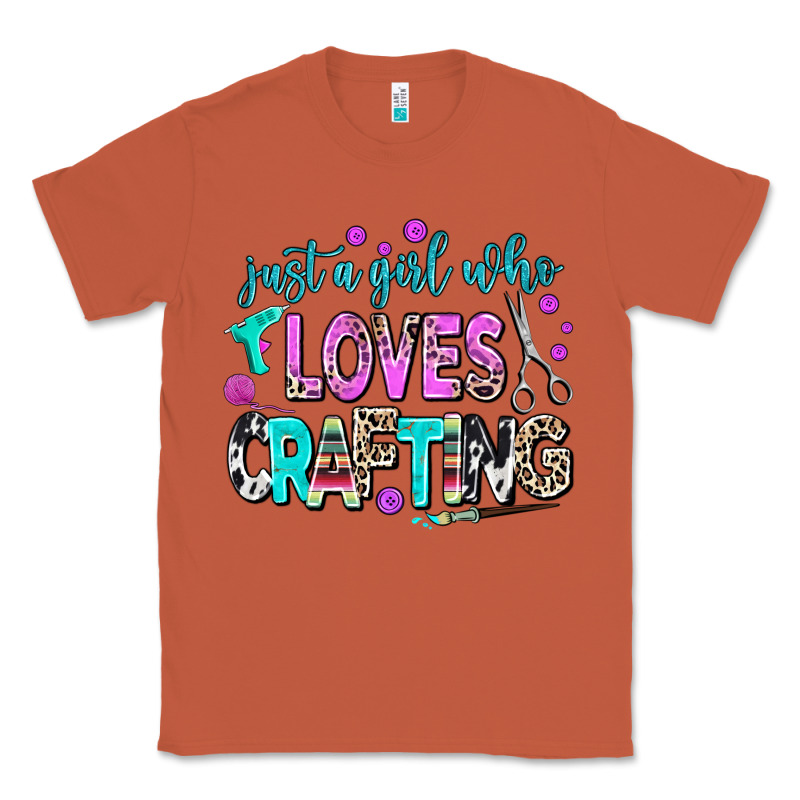 Just A Girl Who Loves Crafting Classic Tee by AdoDesignShop | Teevron