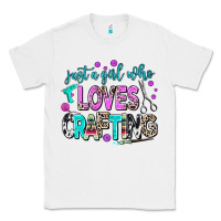 White just a girl who loves crafting Classic Tee - AdoDesignShop