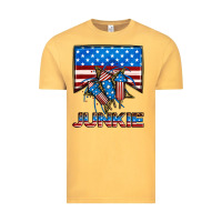 Vintage Mustard American junkie Vintage Tee - Neo Western