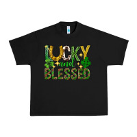 Black Lucky and blessed st. patricks day Urban Heavy Tee - Neo Western