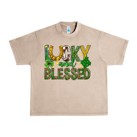 French Oak Lucky and blessed st. patricks day Urban Heavy Tee - Neo Western