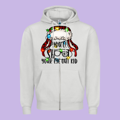 You'll Shoot Your Eye Out Kid Christmas Story Zipper Hoodie Designed By Jasminsmagicworld