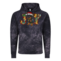 Cloud Black dachshund puppy christmas joy Vintage Hoodie - RanaPortraitStore