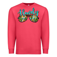 Cardinal western howdy police sunglasses Premium Sweatshirt - NancyCooperArtShop