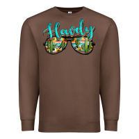 Chestnut western howdy police sunglasses Premium Sweatshirt - NancyCooperArtShop