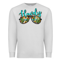 Dove Grey western howdy police sunglasses Premium Sweatshirt - NancyCooperArtShop