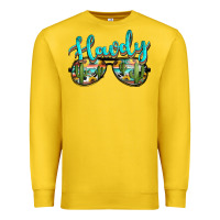 Lemon western howdy police sunglasses Premium Sweatshirt - NancyCooperArtShop