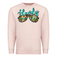 Western Howdy Police Sunglasses Premium Sweatshirt | Teevron