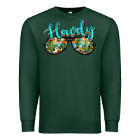 Sports Green western howdy police sunglasses Premium Sweatshirt - NancyCooperArtShop