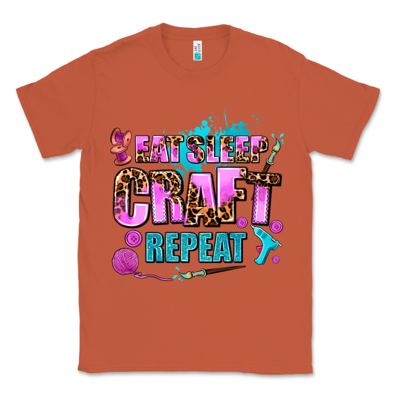 Eat Sleep Craft Repeat Classic Tee by AdoDesignShop | Teevron