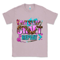 Lilac eat sleep craft repeat Classic Tee - AdoDesignShop