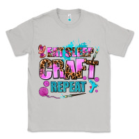 Moon Dust eat sleep craft repeat Classic Tee - AdoDesignShop