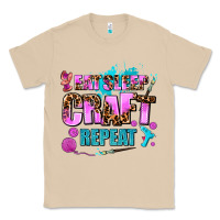 Mushroom eat sleep craft repeat Classic Tee - AdoDesignShop
