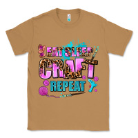 Toasted Coconut eat sleep craft repeat Classic Tee - AdoDesignShop