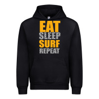 Black eat sleep surf repeat Urban Hoodie - Bettercallsaul