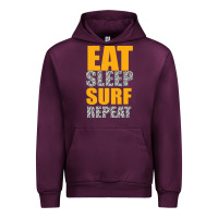 Mauve Wine eat sleep surf repeat Urban Hoodie - Bettercallsaul