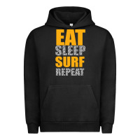 Pigment Black eat sleep surf repeat Urban Hoodie - Bettercallsaul
