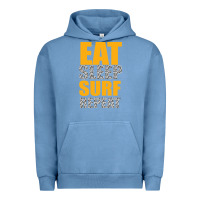 Pigment Pebble Blue eat sleep surf repeat Urban Hoodie - Bettercallsaul