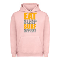Pigment Salmon eat sleep surf repeat Urban Hoodie - Bettercallsaul