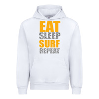 White eat sleep surf repeat Urban Hoodie - Bettercallsaul