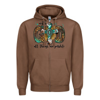Chestnut with god all things are possible gemstone cross Zipper Hoodie - Jasminsmagicworld