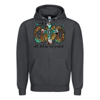 Smoke with god all things are possible gemstone cross Zipper Hoodie - Jasminsmagicworld