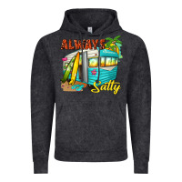 Vintage Black always salty with caravan Vintage Hoodie - texasbilliewilder