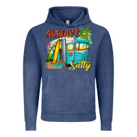 Vintage Denim always salty with caravan Vintage Hoodie - texasbilliewilder