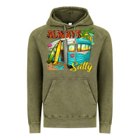 Vintage Olive always salty with caravan Vintage Hoodie - texasbilliewilder