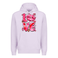 Lilac love with lips Premium Hoodie - LillyAllenDesigns