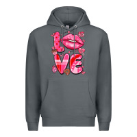 Rock love with lips Premium Hoodie - LillyAllenDesigns