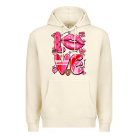 Sandshell love with lips Premium Hoodie - LillyAllenDesigns