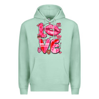 Seafoam love with lips Premium Hoodie - LillyAllenDesigns