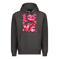 Smoke love with lips Premium Hoodie - LillyAllenDesigns