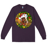 Plum Christmas horse Long Sleeve Tee - Artiststas
