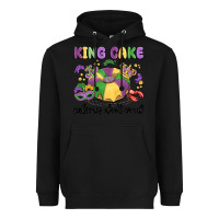 Black king cake calories don't count Heavyweight Hoodie - MaliasSmallBusiness