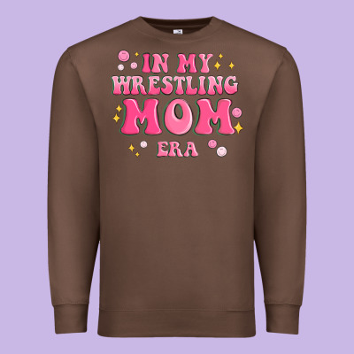 In My Wrestling Mom Era Premium Sweatshirt Designed By Maliassmallbusiness