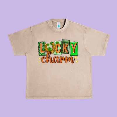 Lucky Charm St. Patricks Day Urban Heavy Tee Designed By Neo Western