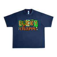 Navy Lucky charm st. patricks day Urban Heavy Tee - Neo Western
