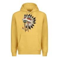 Antique Gold indian headress Premium Hoodie - AdoDesignShop