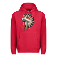 Cardinal indian headress Premium Hoodie - AdoDesignShop